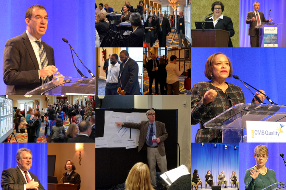 A collage of images from the conference  